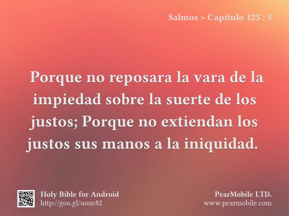 Salmos, Capítulo 125:3